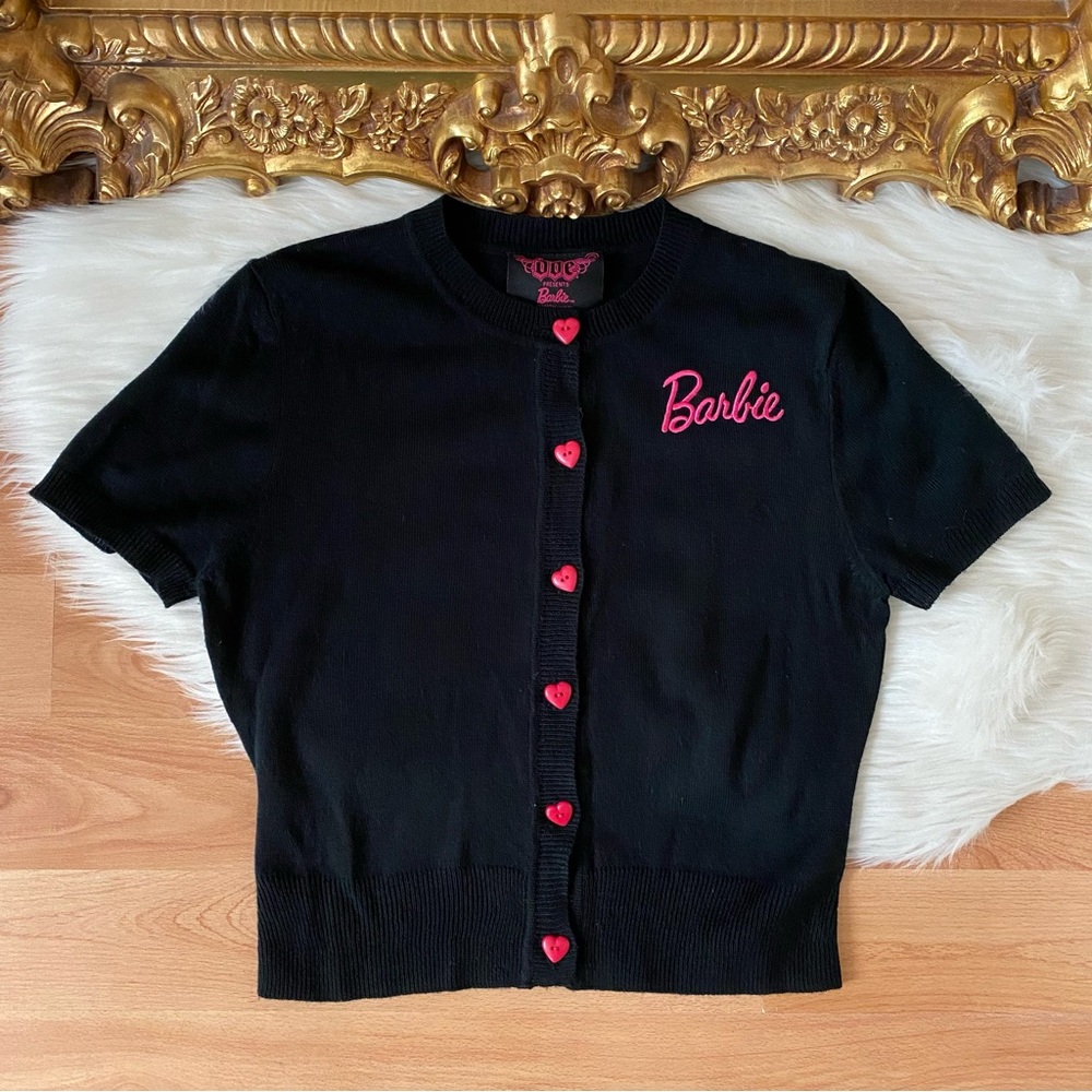 Doe Presents Barbie Mattel Cardigan Top